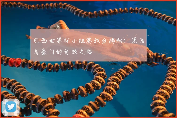 巴西世界杯小组赛积分揭秘:黑马与豪门的晋级之路